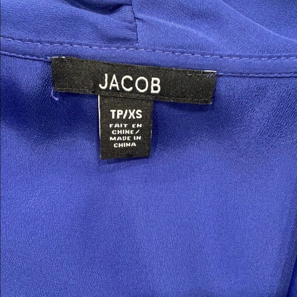 Jacob drape neck blouse in xs - Picture 2 of 10